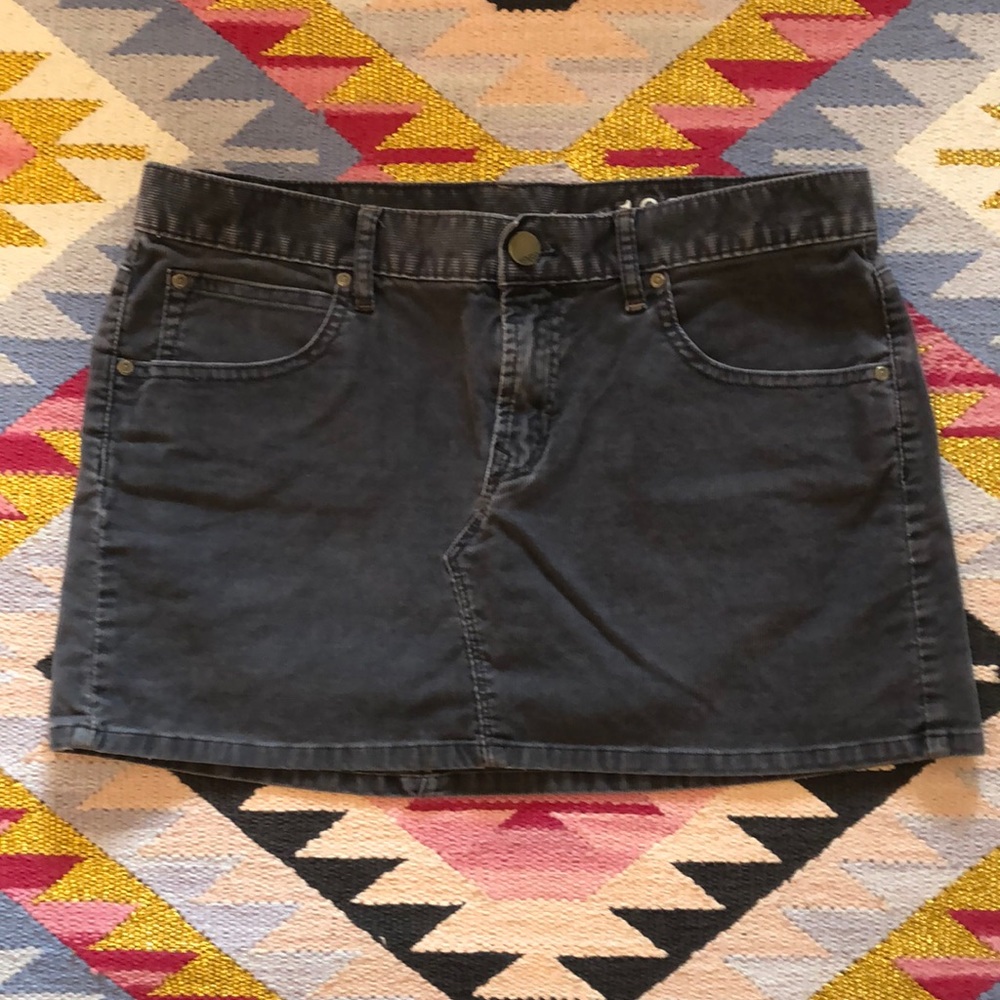 Corduroy Mini Skirt
